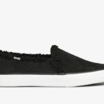 Keds Dubbeldekker Suede Faux Shearling Dames Zwart