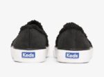 Keds Dubbeldekker Suede Faux Shearling Dames Zwart - Afbeelding 3