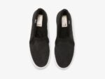 Keds Dubbeldekker Suede Faux Shearling Dames Zwart - Afbeelding 4