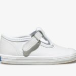 Keds Kampioensneus Voor Kleine Kinderen T-strap Wit Leer