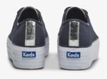 Keds Triple Up Canvas Dames Marineblauw Zilver - Afbeelding 2