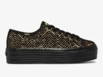 Keds Triple Up Dazzle Dames Zwart Goud