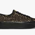 Keds Triple Up Dazzle Dames Zwart Goud