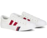 Keds Unisex Royal Plus Canvas Wit Rood - Afbeelding 2