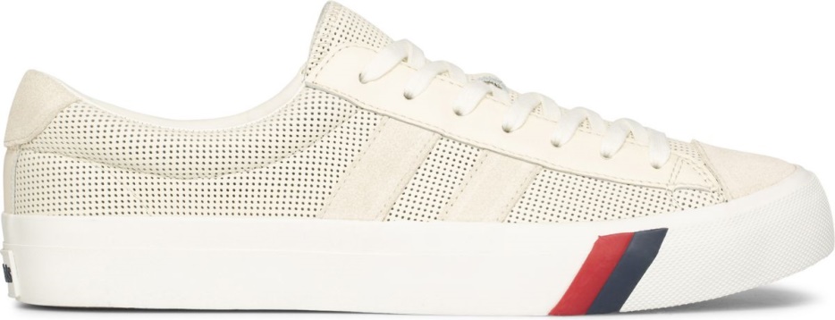 keds_unisex_royal_plus_geperforeerd_leer_creme.jpg Keds Unisex Royal Plus Geperforeerd Leer Crème - Afbeelding 1