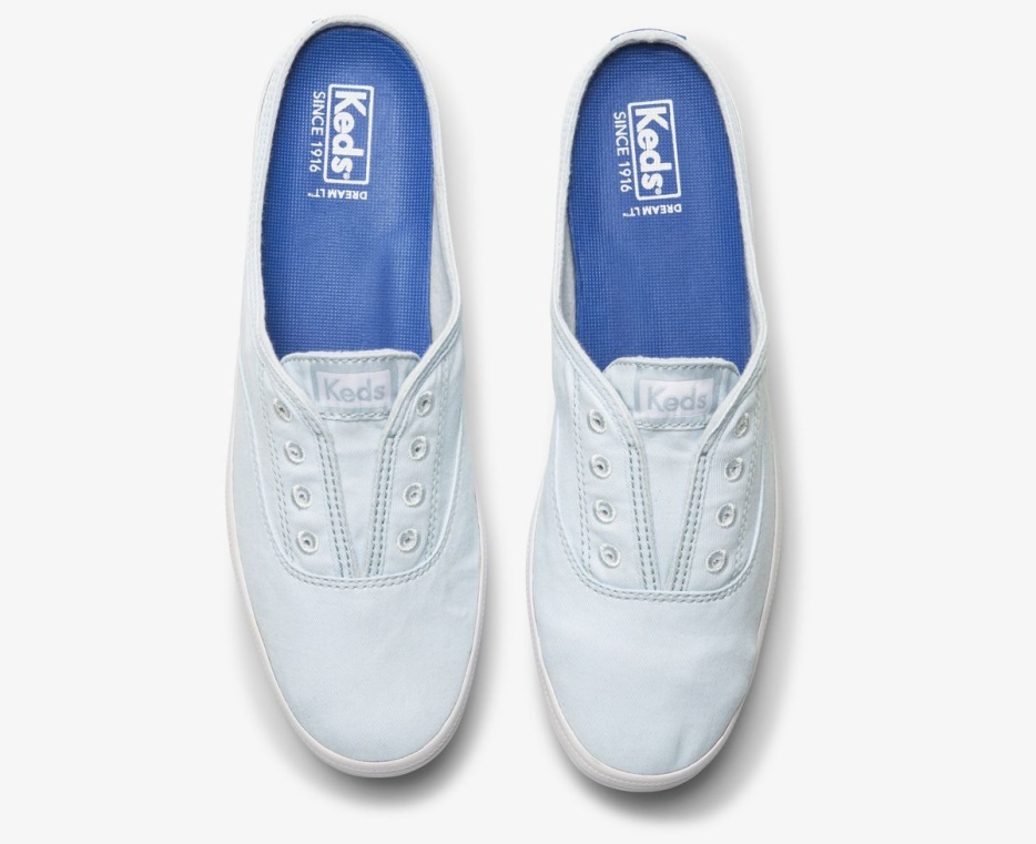 Keds Wasbare Moxie Mule Voor Dames Feat. Biologisch Katoen Lichtblauw - Afbeelding 5
