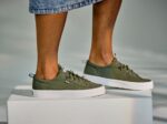 Keds Wasbare Terugslag Voor Dames Feat. Biologisch Katoen Olijf - Afbeelding 4