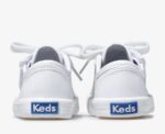 Kickstart Jr. Grote Kinderen Leren Sneaker Keds Wit Leer - Afbeelding 3