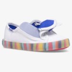 Kickstart Seizoensgebonden Jr Keds Voor Kleine Kinderen Wit/multi - Afbeelding 2