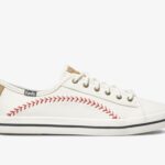 Kickstart Wimpel Keds Voor Dames Gebroken Wit Canvas