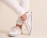 Kickstart Wimpel Keds Voor Dames Gebroken Wit Canvas - Afbeelding 4
