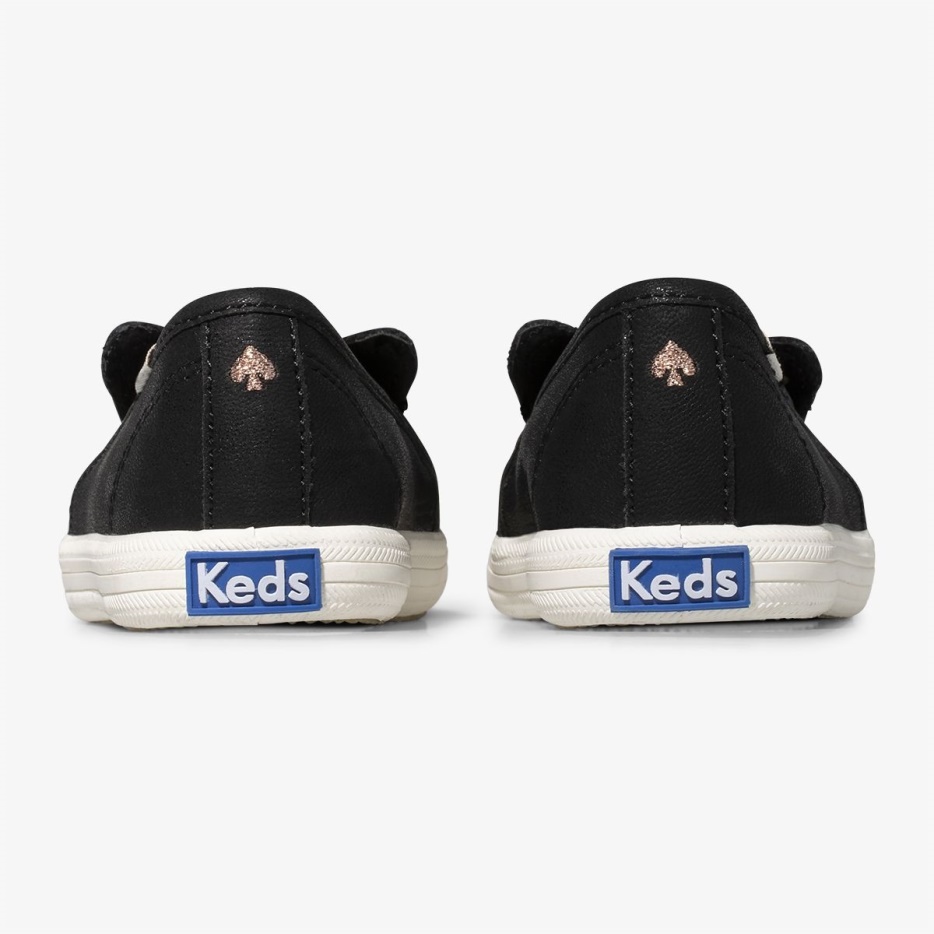 Little Kid's X Kate Spade New York Dubbeldekker Francois Black Keds - Afbeelding 4