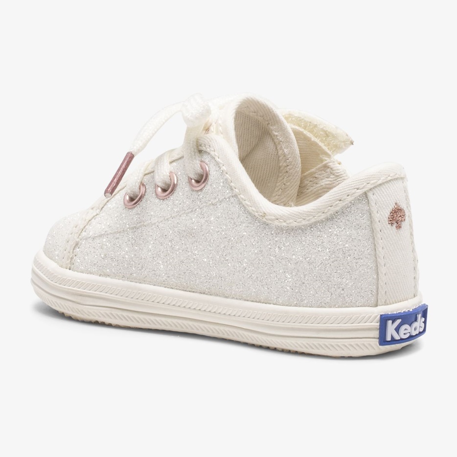 Little Kid's X Ksny Kickstart Ivoor Glitter Wieg Keds Ivoor - Afbeelding 6