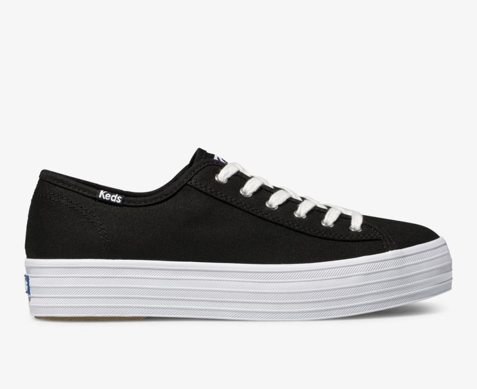 triple_kick_keds_dames_zwart.jpg Triple Kick Keds Dames Zwart - Afbeelding 1