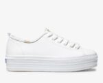 Triple Up Leren Keds Dames Wit