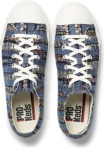 Unisex Geweven Royal Lo Blauwe Keds - Afbeelding 3