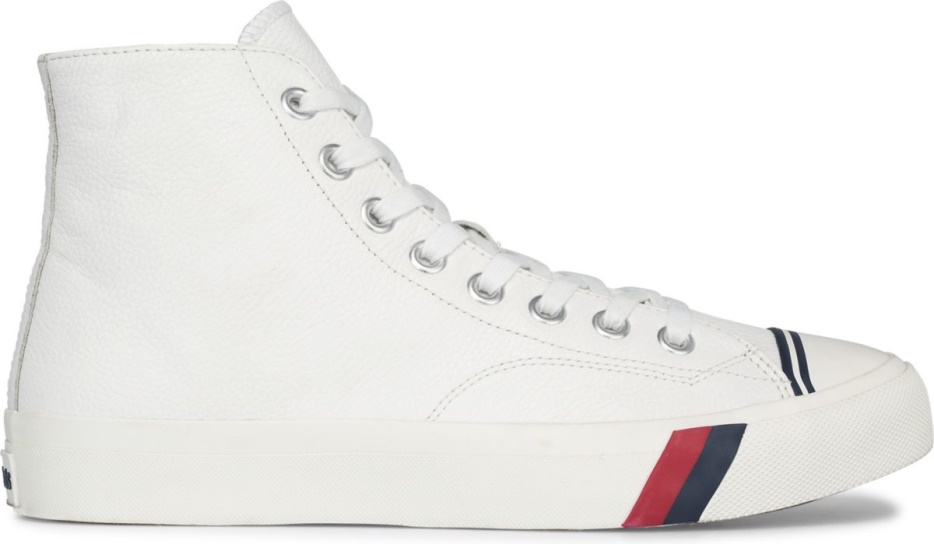 unisex_royal_hi_leer_keds_wit.jpg Unisex Royal Hi Leer Keds Wit - Afbeelding 1