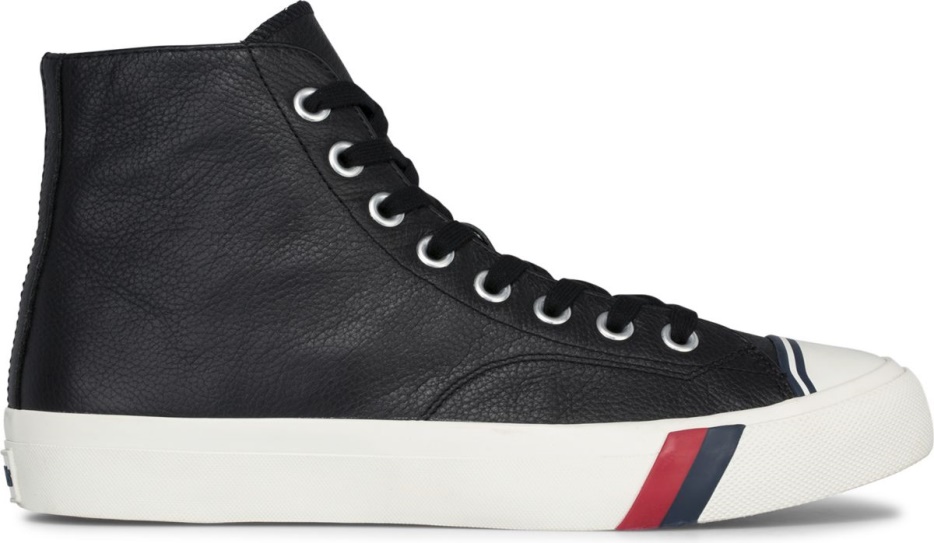 unisex_royal_hi_leer_zwart_keds.jpg Unisex Royal Hi Leer Zwart Keds - Afbeelding 1