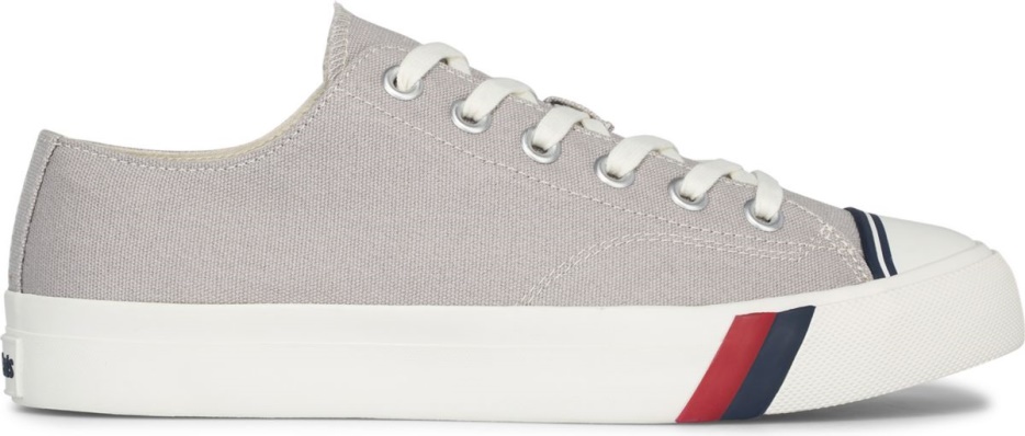 unisex_royal_lo_canvas_keds_drizzle_grey.jpg Unisex Royal Lo Canvas Keds Drizzle Grey - Afbeelding 1